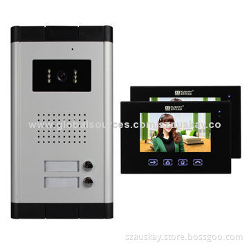 Video Doorphone, Suitable for Multi-family, IR Night Vision Camera and 4.3-inch TFT Indoor MonitorNew